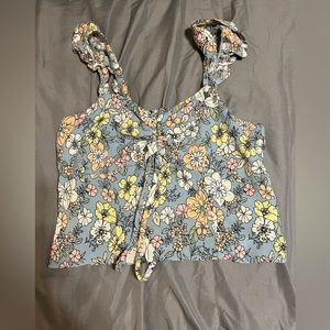 Floral top and skirt set